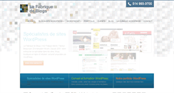 Desktop Screenshot of lafabriquedeblogs.com
