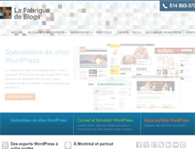 Tablet Screenshot of lafabriquedeblogs.com